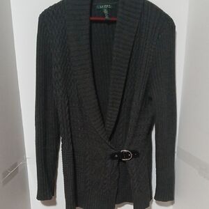 Ralph Lauren Charcoal Knit Cardigan